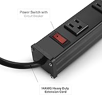 CCCEI 16-Outlet Heavy Duty Metal Power Strip — image 3