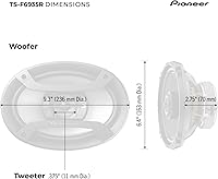 Pioneer TS-F6935R 3-Way Coaxial Car Audio Speakers — image 6