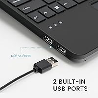 Perixx PERIBOARD-525 US Wired Mini USB Keyboard with Touchpad — image 4