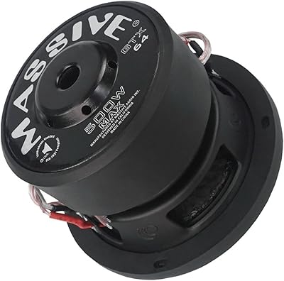 Massive Audio GTX64 6″ Subwoofer 500 Watt Dual 4 Ohm