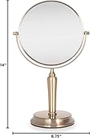 Zadro Anaheim 8.75″ Round Non-Lighted Makeup Mirror 5X/1X Magnification — image 5