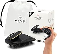 Manta Original Anti-Breakage Hairbrush – Black-Gold — image 1