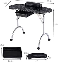 Giantex Portable Manicure Table — image 5