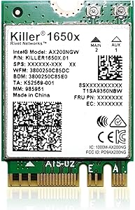 AX1650x Killer Series WiFi 6 Adapter