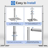 GLOSHOOTING Pipe and Drape Backdrop Stand Kit 8.6x10ft — image 7