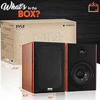 Pyle PHQBS62 6.5″ Home Wooden Bookshelf Speakers — image 8