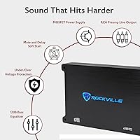 Rockville dB12 2000W Mono 2-Ohm Car Amplifier — image 6