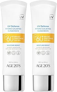 AGE20'S UV Defense Hydro Calming Sunscreen SPF 60+ | 1.69 fl. oz (2-pack) Review