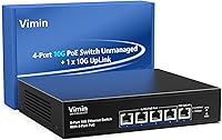 VIMIN 4-Port 10G PoE Switch with 10G Uplink — image 1