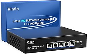 VIMIN 4-Port 10G PoE Switch with 10G Uplink Review