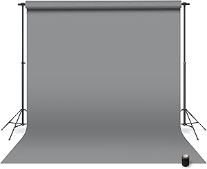 Denny Mfg Seamless Paper Backdrop 107 in x 36 ft – Medium Gray