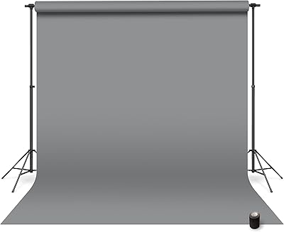 Denny Mfg Seamless Paper Backdrop 107 in x 36 ft – Medium Gray