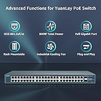 YuanLey 48 Port Gigabit PoE Switch — image 2