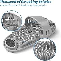 Kibhous Silicone Shower Foot Scrubber (Gray) — image 4