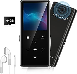AiMoonsa B27 64GB MP3 Player with Bluetooth 5.2 Review