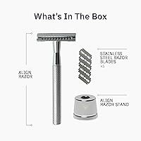 BOVEM Align Razor – Premium Single Blade Razor for Men with Stand and 5 Blade Refills — image 6