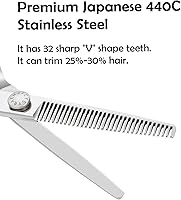 Fcysy 6″ Professional Hair Thinning Shears — image 3