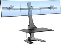 Mount-It! Triple Monitor Electric Standing Desk Converter — image 3