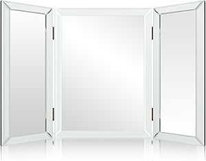 Houseables 3-Way Trifold Mirror, 31″L x 21″W Review