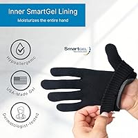 NatraCure Black Hydrating Gel Moisturizing Gloves — image 3