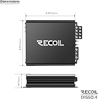 Recoil DI550.4 4-Channel Car Audio Amplifier — image 6