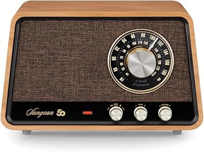 Sangean WR-55 50th Anniversary Edition Analog Wooden Cabinet Radio