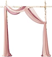 Ling's Moment Wedding Arch Draping Fabric 3 Panels 20ft — image 1