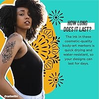 BIC BodyMark Temporary Tattoo Markers, Color Collection, 6-Count — image 6