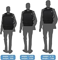 Snoffic Travel Backpack for Women, 17.3-inch Laptop Backpack, Black — image 8