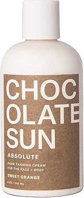 Chocolate Sun Organic Absolute Dark Tanning Cream, 8 oz