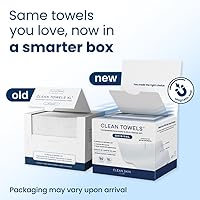 Clean Skin Club Clean Towels XL, 100% Biobased Face Towels, 100 Count — image 2