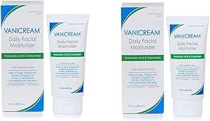Vanicream Daily Facial Moisturizer with Ceramides and Hyaluronic Acid 6oz (Pack of 2) Review