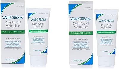 Vanicream Daily Facial Moisturizer with Ceramides and Hyaluronic Acid 6oz (Pack of 2)