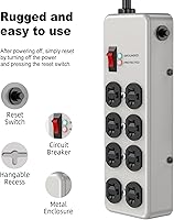HEZI 20A Power Strip Surge Protector — image 4