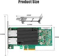 Vogzone 10Gb PCI-E NIC Network Card X550-T2 — image 6