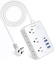 Asamoom 20 FT Extension Cord with 6 Outlets and 4 USB Ports — image 3