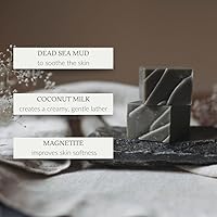 Osmia Skincare Natural Black Clay Facial Soap Bar 2.25 oz — image 5