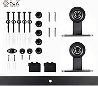 S&Z Tophand 42 in. x 84 in. White PVC Barn Door — image 6