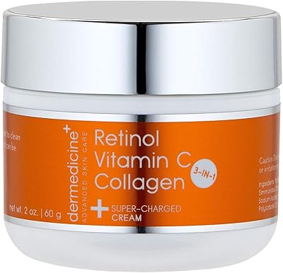 Dermedicine Vitamin C + Retinol + Collagen Cream 2 oz