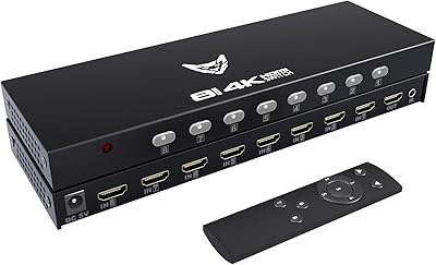 DiamondTiger 4K801 8-Port HDMI Switch