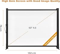 Excelimage Portable Projector Screen with Stand 50-inch — image 3