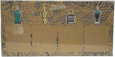 Jean Paul Gaultier 4 Piece Gift Set Le Male, Scandal, Elixir, Le Beau Eau De Toilette Sprays 0.24 Oz Each