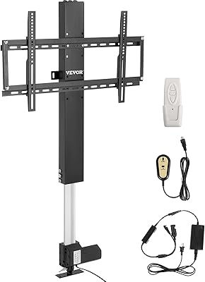 VEVOR Motorized TV Lift 31.5-Inch Stroke Length, Adjustable Height for Max. 60-Inch TVs