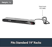 StarTech.com RKPW081915 8-Outlet 1U Rack Mount PDU Power Strip — image 2