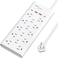 Maxpw 18-in-1 Power Strip Surge Protector with 14 Outlets and 4 USB Ports — image 9