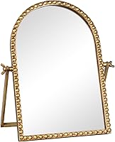 GIFTTROVE Vintage Desk Makeup Mirror, 11.8″L x 7.9″W, Antique Gold — image 1