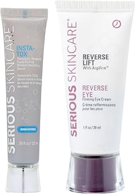 Serious Skincare INSTA-TOX Facial Firming Wrinkle Smoothing Serum & Reverse Lift Firming Eye Cream Set