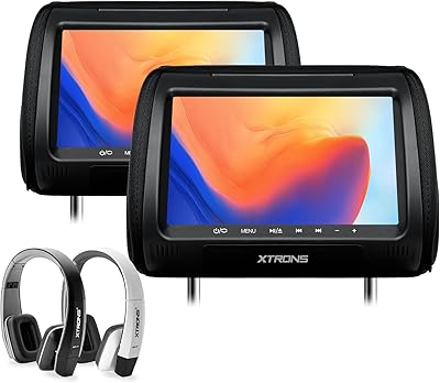 XTRONS HD908D 9-Inch Car Headrest DVD Player