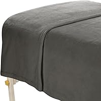 ForPro Microfiber Plush Massage Blanket, Cool Grey, 60″ W x 90″ L — image 2