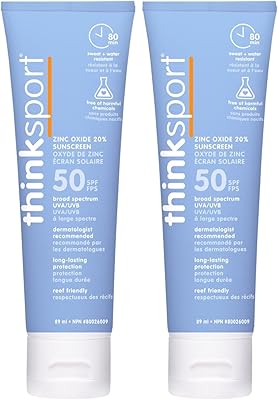 Thinksport SPF 50 Plus Sunscreen, 3 Ounce - Pack of 2